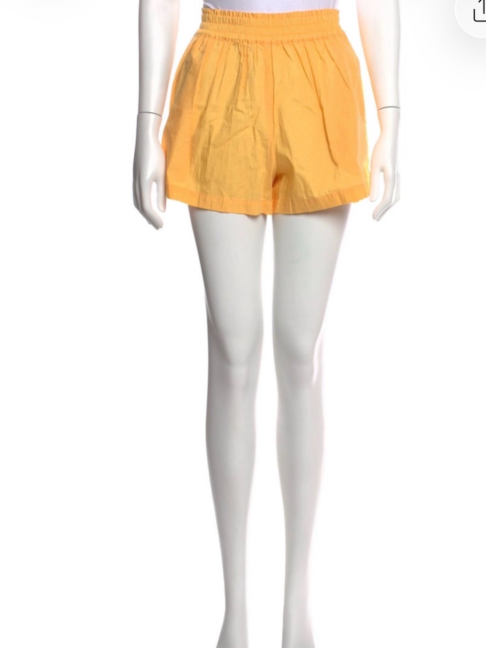 Faithfull the Brand Yellow Elastic-Waist Casual Shorts